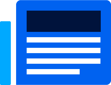 An icon of a document with text questions on it